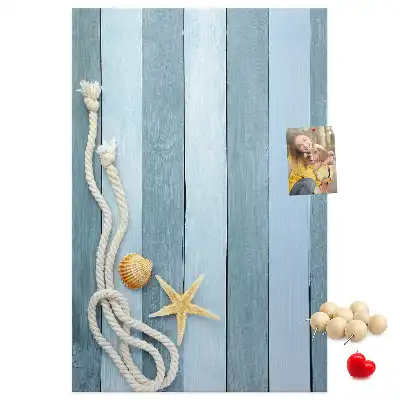 Prikbord Nautische accessoires op de boards