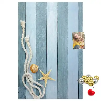 Prikbord Nautische accessoires op de boards