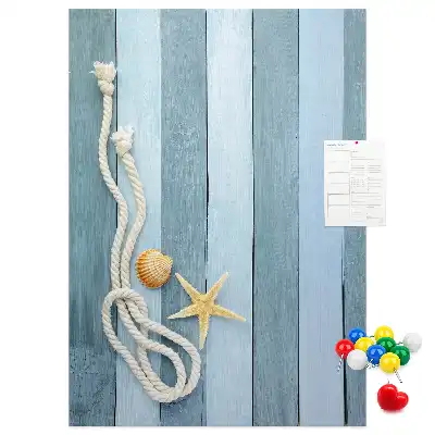Prikbord Nautische accessoires op de boards