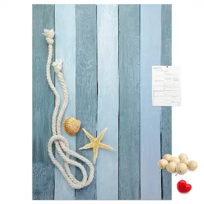 Prikbord Nautische accessoires op de boards