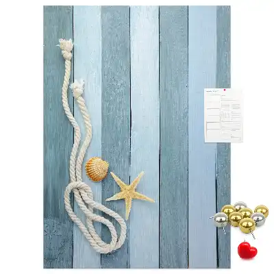 Prikbord Nautische accessoires op de boards