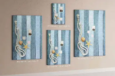 Prikbord Nautische accessoires op de boards
