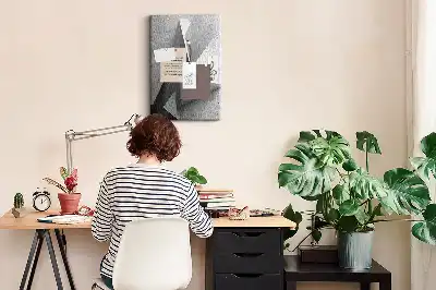 Prikbord van kurk Abstracte geometrie