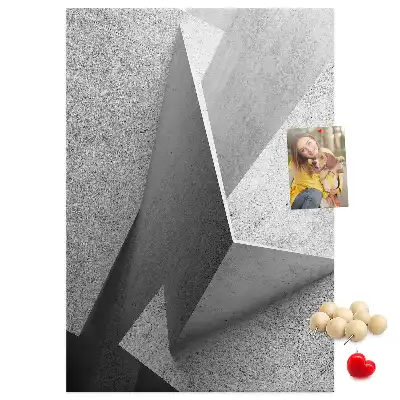Prikbord van kurk Abstracte geometrie