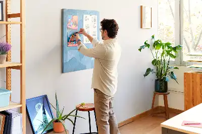 Prikbord van kurk Geometrisch motief
