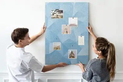 Prikbord van kurk Geometrisch motief