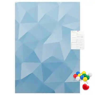 Prikbord van kurk Geometrisch motief