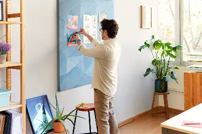Prikbord van kurk Geometrisch motief
