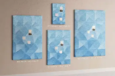 Prikbord van kurk Geometrisch motief