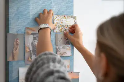 Prikbord van kurk Geometrisch motief