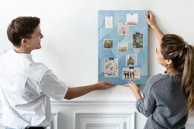 Prikbord van kurk Geometrisch motief