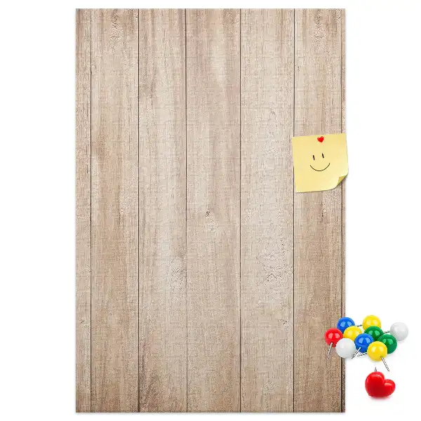 Prikbord Lichte houten planken