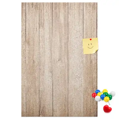 Prikbord met lichte houten lijst