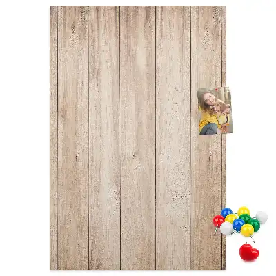 Prikbord Lichte houten planken