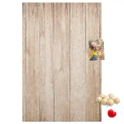 Prikbord Lichte houten planken