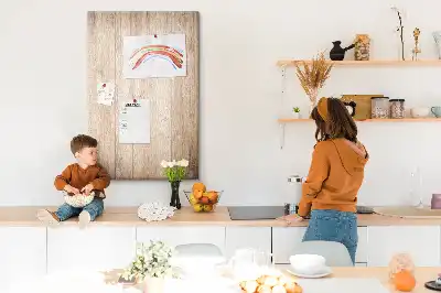 Prikbord Lichte houten planken