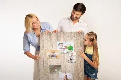 Prikbord Lichte houten planken