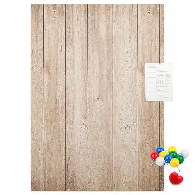 Prikbord Lichte houten planken