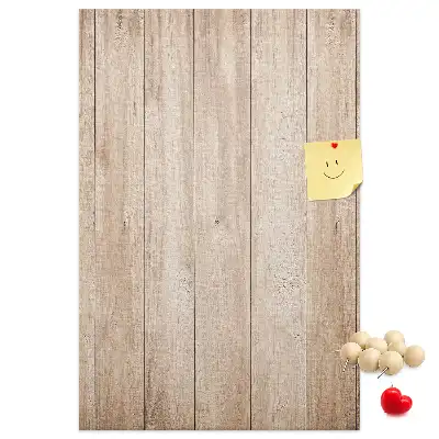 Prikbord Lichte houten planken