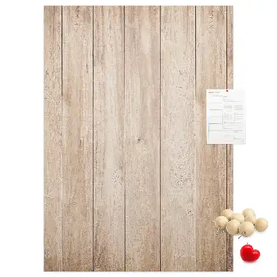 Prikbord Lichte houten planken