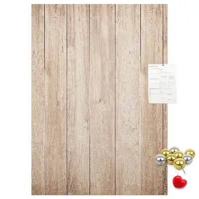 Prikbord Lichte houten planken