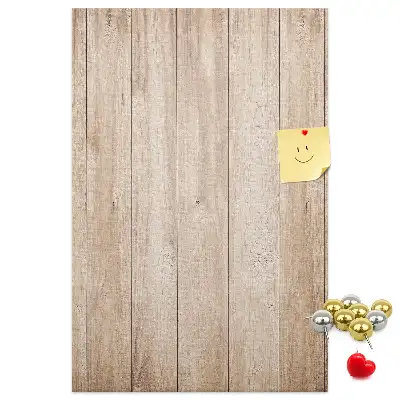 Prikbord Lichte houten planken