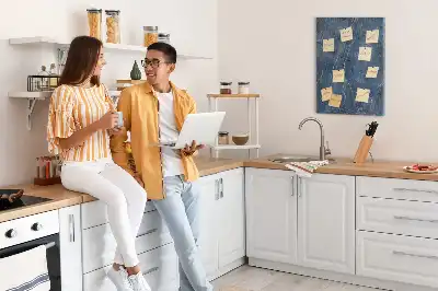 Prikbord van kurk Chique marmer