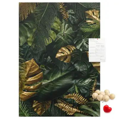 Prikbord Tropische bladeren