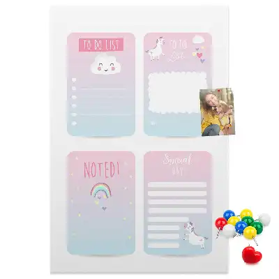 Prikbord van kurk Eenhoorn planner