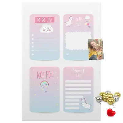 Prikbord van kurk Eenhoorn planner