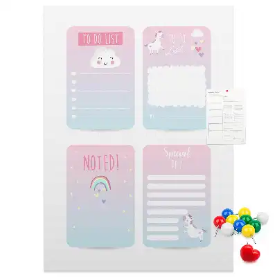 Prikbord van kurk Eenhoorn planner