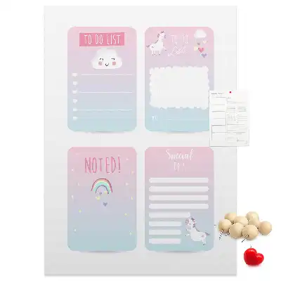 Prikbord van kurk Eenhoorn planner