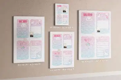 Prikbord van kurk Eenhoorn planner