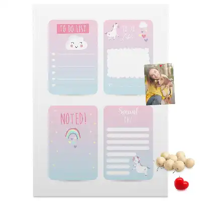 Prikbord van kurk Eenhoorn planner