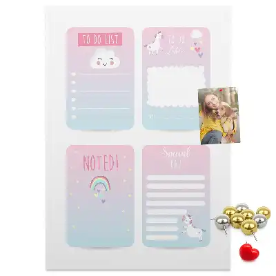 Prikbord van kurk Eenhoorn planner