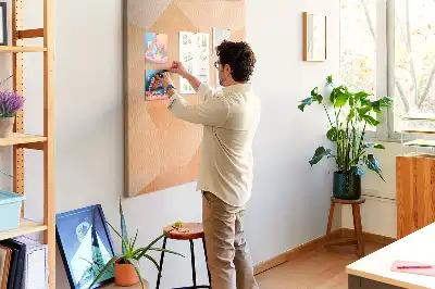 Prikbord Abstractie van driehoeken