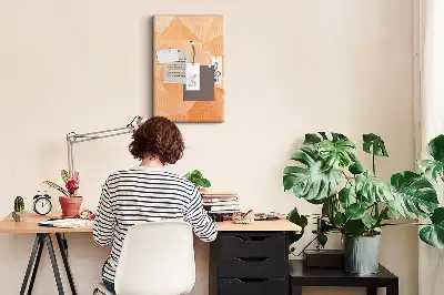Prikbord Abstractie van driehoeken