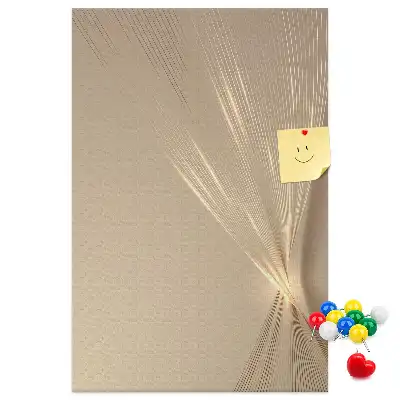 Prikbord van kurk met lichtabstractie