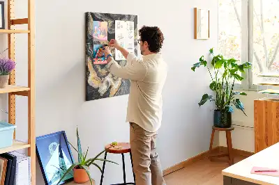 Prikbord Artistieke abstracte vlekken