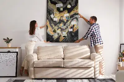 Prikbord Artistieke abstracte vlekken
