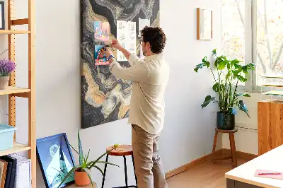 Prikbord Artistieke abstracte vlekken