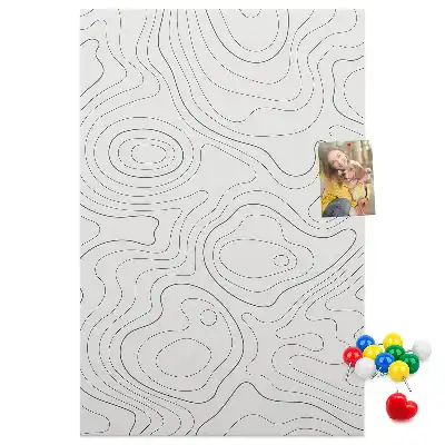 Prikbord van kurk Lineaire abstractie