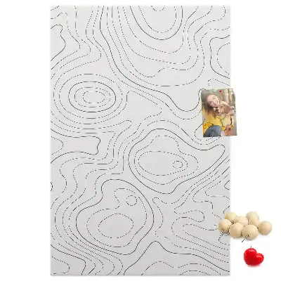 Prikbord van kurk Lineaire abstractie