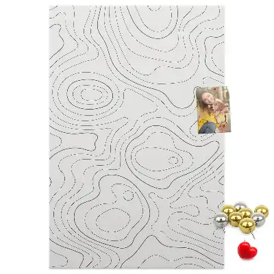 Prikbord van kurk Lineaire abstractie