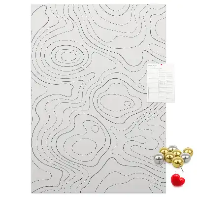 Prikbord van kurk Lineaire abstractie