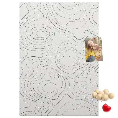 Prikbord van kurk Lineaire abstractie