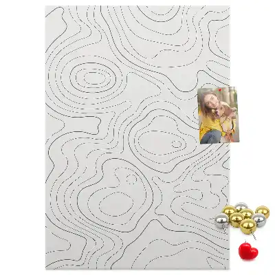 Prikbord van kurk Lineaire abstractie