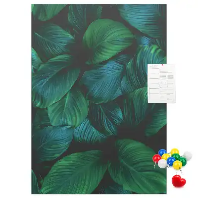 Prikbord Tropische grote bladeren