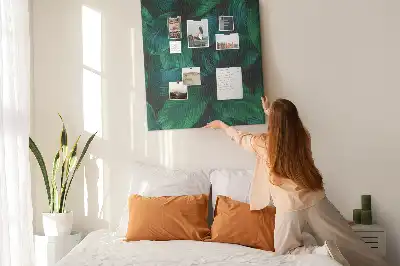 Prikbord Tropische grote bladeren