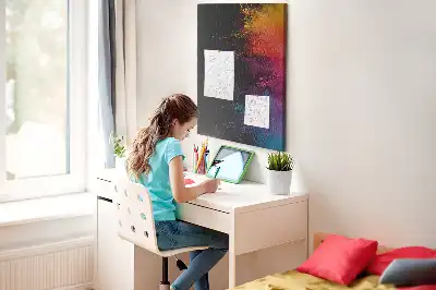 Prikbord van kurk Gekleurd poeder